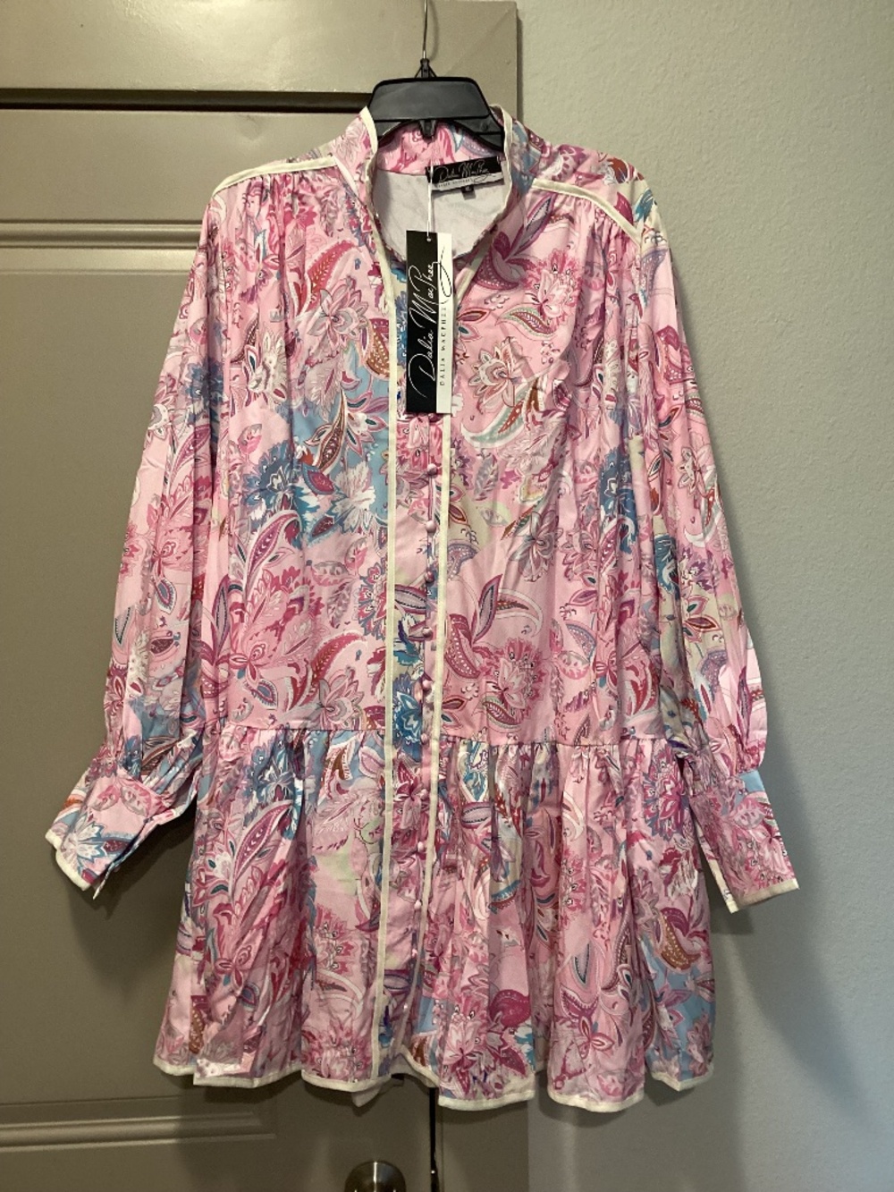 Dalia MacPhee Women’s roose Multi Floral Mini Dress, size XL